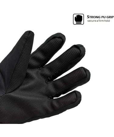 Highcamp Kids Waterproof Ski Snow Gloves S (4-6 Years) - Steel | Cold Weather Winter Gloves for Boys and Girls - Buy Online on GoSupps.com