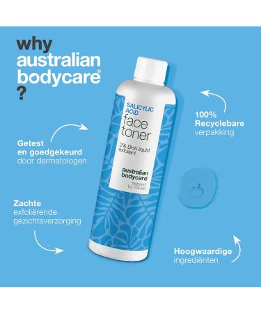 Salicylic acid toner against blackheads oily skin and large pores with 2 Salicylic acid from Australian Bodycare - Buy Online on GoSupps.com