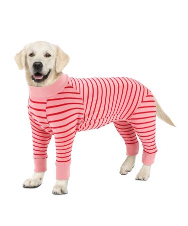 Ranypet one-divider for dogs pajamas for large medium-sized dogs for relaxation dog body after op surgical recovery suit for dogs anti-licks wound protection dog neck rope alternative XL XL pink pink - Buy Online on GoSupps.com