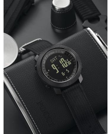AVTREK Men's Outdoor Tactical Survival Digital Watch - Black | Military Army Altimeter, Barometer, Compass | Smart Swim Watch for Hiking & Sports - Buy Online on GoSupps.com