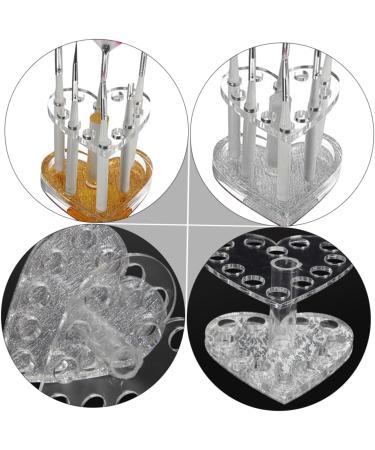 FOMIYES 6 Pcs Nail Art Heart Pen Holder Eyeliner Pencil Eyeliner Holder Makeup Brush Holder Bracket Acrylic 8.7X8.5X6.8cmx3pcs Assorted Colorx3pcs - Buy Online on GoSupps.com