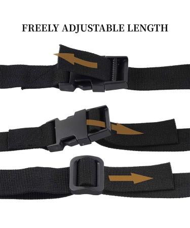 BZKSER Adjustable Chest Strap Backpack - Quick Lock Belt for Jogging & Hiking - 2 Pieces - Black - Buy Online on GoSupps.com