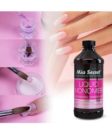 Mia Secret 32 oz Professional Acrylic Nail Liquid - EMA Monomer for Acrylic Powder - Buy Online on GoSupps.com