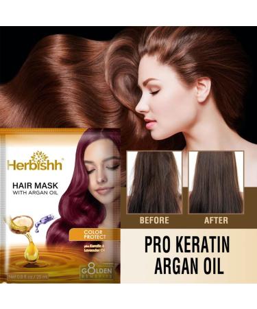 Herbish Arganham Mask - Intensive Care & Hydration for Healthy Strong Hair | 25g | No Sulfates No Parabens | Ideal for Very Dry Weak Stressed Hair - Buy Online on GoSupps.com