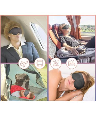 Sleep Eye Mask - 100% Blackout 3D Contoured Cup for Men & Women | Soft Comfort Blindfold for Travel Yoga & Naps - Buy Online on GoSupps.com