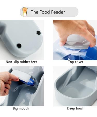 Automatic Cat and Dog Feeders Set - Gravity Pet Feeder and Waterer, Big Capacity for Small to Large Pets - Gray - Buy Online on GoSupps.com