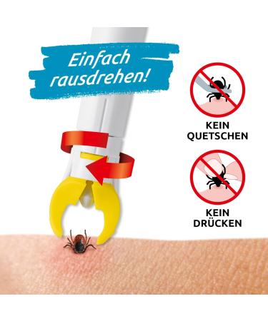 Ticksafe Tick Gripper Set - 2 Pack with Rotating Head for Safe Gentle Tick Removal | No Squeeze No Pull Just Turn - Ideal for Humans - Buy Online on GoSupps.com