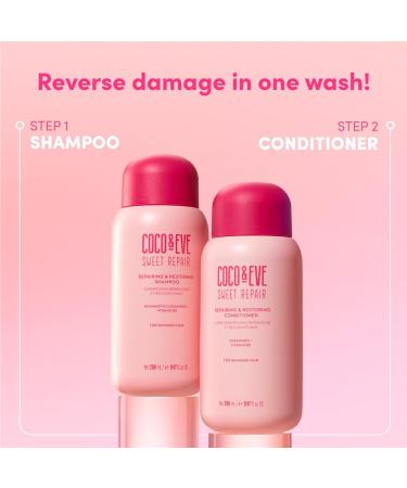 Coco & Eve Repairing Conditioner - Hydrate & Restore Dry Damaged Hair | Anti Breakage & Split Ends | For All Hair Types (9.47 Fl Oz) - Shop Internationally - Buy Online on GoSupps.com