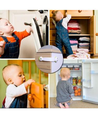 Vicloon Child Safety Cupboard Locks - 6 Pcs Baby Proof Latches with 3M Adhesive - No Screws Child Locks for Cabinets, Kitchen, Drawer, Closet - Green - Buy Online on GoSupps.com