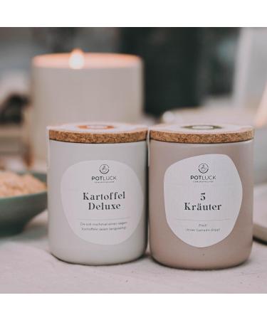 Potluck Potato Deluxe Spice Mix | Vegan Gluten-Free Ceramic Pot | 80g Natural Ingredients - International Shipping Available - Buy Online on GoSupps.com