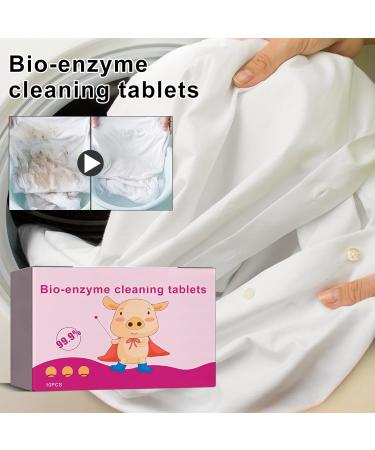 Biological Enzyme Cleaning Sheet Biological Enzyme Explosion Salt deep Detergent Dissolving Concentrated Sheet Multi-Purpose Detergent Clothes Shoes Curtains Sheets and Covers Multi-Purpose cl - Buy Online on GoSupps.com