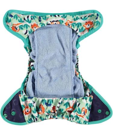 Buy Pop-In Printed Diaper with Snap Fasteners - Red Panda Motif for International Shipping - Buy Online on GoSupps.com