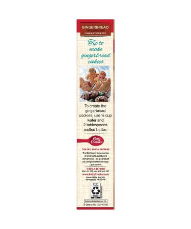 Betty Crocker Gingerbread Cake & Cookie Mix - 14.5 oz - 2 pk Gingerbread 14.5 Ounce (Pack of 2) - Buy Online on GoSupps.com