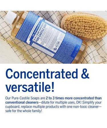 Dr. Bronners Peppermint Pure-Castile Liquid Soap 32oz 2-Pack - Organic 18-in-1 Soap for Face, Body, Hair, Laundry, Pets & Dishes - Concentrated, Vegan, Non-GMO - 32 Fl Oz (Pack of 2) - Buy Online on GoSupps.com