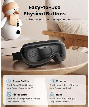Bob and Brad Eyeoasis 2 Eye Massager | Rechargeable Warmth & Compression Eye Mask for Pain Relief Dry Eyes & Strained Eyes - International Shipping Available - Buy Online on GoSupps.com