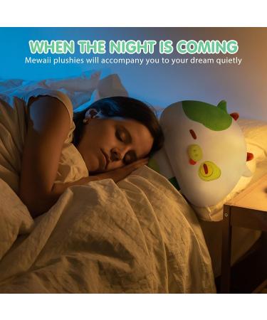 Mewaii 14'' Soft Avocado Cow Mushroom Pillow Stuffed Animal Plush - Cuddly Green Cow Toy for Kids | 14 Inch - Buy Online on GoSupps.com