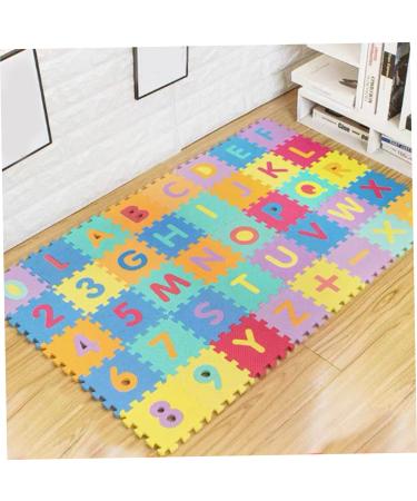Baby Play Mat Baby Mat for Floor 36 Tiles Crawling Mat for Floor 12"x12" Floor Mats for Children Playmat for Toddlers Crawling Foam Puzzles Alphabet and Numbers Mat Foam Play Mat