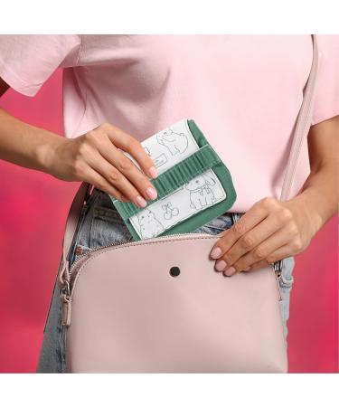 Beavorty Small Bag for Women - Stylish Napkin & Tampon Holder | Green Hygiene Storage Bag 13x12x1cm - Buy Online on GoSupps.com