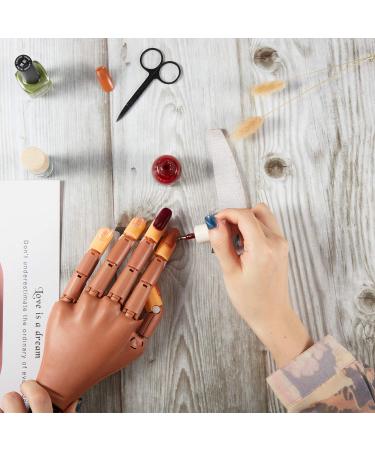 200 Replacement Nail Tips for Manicure Training Practice Hand - Brown and Transparent Nails - Buy Online on GoSupps.com