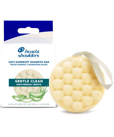Head & Shoulders Sensitive Anti-Dandruff Solid Shampoo, Gentle Cleansing, With Aloe Vera, 70 g