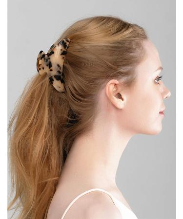Prettyou Large Handmade Celluloid French Barrette Tortoise Shell Hair Clip for Women - Buy Online on GoSupps.com
