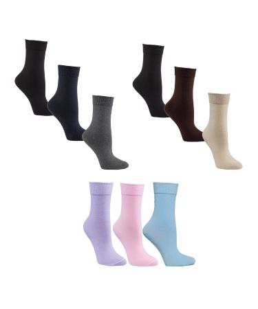 Sugar Free Sox Diabetic Socks for Women Maximize Circulation & Comfort - Womens Crew