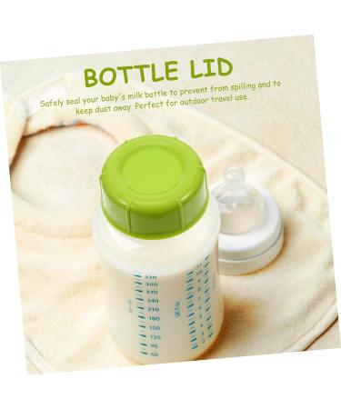 BESTonZON 20 Pcs Baby Bottle Seal Cap Bottle Lid Beverage Bottle Caps Glasses Kids Anti Soda Bottle Caps Waterproof Accessories Milk Wide Neck Bottle Cap Girl Travel Cap Mother Food Grade Pp Greenx2pcs 4.3x4.3x1.5cmx2pcs - Buy Online on GoSupps.com