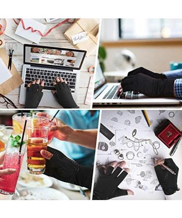Arthritis Gloves Relief Rheumatoid Pain Carpal Tunnel Computer Typing Compression Gloves Daily Work Hand Joint Pain Relief Black L Black Large - Buy Online on GoSupps.com