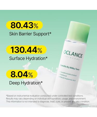 OCLANCE Centella B5 Milky Toner Barrier Layering Toner for Face Hydrating & Soothing Soft Glow Finish Panthenol Niacinamide Centella Fragrance-Free Korean Skincare 150ml / 5.07 fl oz - Buy Online on GoSupps.com