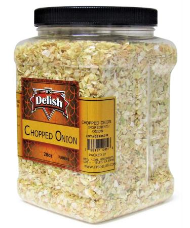 Dried Chopped Onion by Its Delish - Premium 28 Oz Jumbo Jar | All Natural & Preservative-Free | Certified Kosher - Buy Online on GoSupps.com
