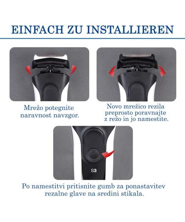 Braun Series 3 Compatible Replacement Heads & Accessories | Electric Shears & Cleaning Brush - Buy Online on GoSupps.com