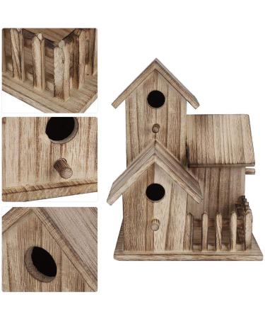 Esenlong Wooden Bird House - Garden Novelty Nesting Box for Birds - Eco-Friendly Sustainable Forests - Ideal for Outdoors, Trees, or Balconies - Buy Online on GoSupps.com
