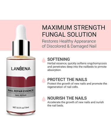 LANBENA Nail Repair Essence - Nail Repair Treatment for Damaged Nails - Protect, Cure and Restore Your Nails - 12ml - Buy Online on GoSupps.com