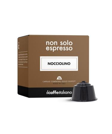 Il Caff Italiano Dolce Gusto Nocciolino Compatible Capsules 48pcs | Dolce Gusto Compatible Capsules Sweet Hazelnut Flavor | Nescafe Dolce Gusto Compatible Capsules Made In Italy | Frhome