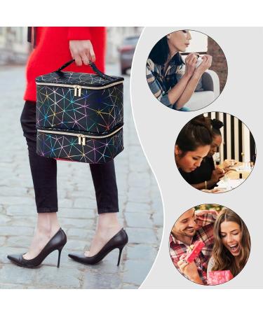 Manicure Storage Bag Nail Supplies Organizer Nail Storage Organizer Sponge Partitions Nail Polish Bag Organizer Sturdy Handle for Nail Polish Black - Buy Online on GoSupps.com