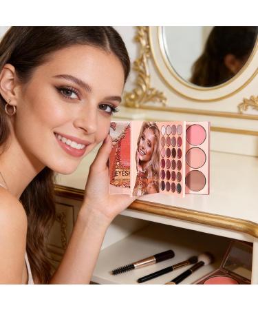Shimmer Eyeshadow Palette Glitter Eye Makeup Highly Pigmented Powder Long Lasting Finish | Cosmetic Kit For Festival Party Dating Formal Event Stage Performance Gift - Buy Online on GoSupps.com