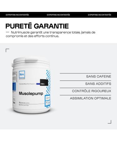 Pre-Workout Mix BCAA Arginine Citrulline Beta-Alanine | Powerful Booster Muscle Pump Bodybuilding & Sport | Nutrimuscle | Blue Raspberry Flavor - 300g - Buy Online on GoSupps.com
