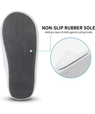 Tlizz7 Luxurious Spa House Shoes - Fluffy Memory Foam Slippers for Men & Women | Washable Ideal for Hotels & Guesthouses - 3 Pairs White 36/37.5 EU - Buy Online on GoSupps.com