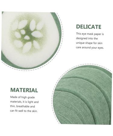 200pcs Cucumber Eye Masks - Non-Woven Eye Patches for Women | Eye Care Pads for Refreshing & Revitalizing Eyes - Buy Online on GoSupps.com