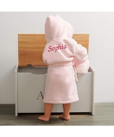 Personalized Baby Bathrobe - KDO Magic | Embroidered Name Hooded Pink | Perfect Gift for Christmas & Birthdays (12-18 Months) - Buy Online on GoSupps.com