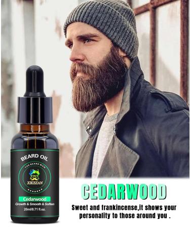 Beard Oil 5 Pack - Unscented, Cedarwood, Sandalwood, Vanilla, Orange - Father's Day, Valentine's Day Gift Set for Men - Beard Growth, Soften, Moisturize, Strengthen - Stocking Stuffers for Him - Buy Online on GoSupps.com