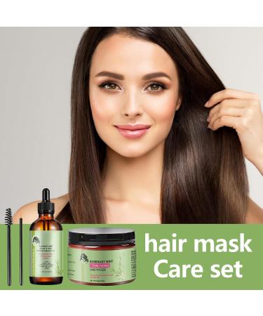  Booaee Organics - Pack of 2 fortifying masks with organic rosemary essential oil for dry hair - 100g and 60ml - Buy Online on GoSupps.com