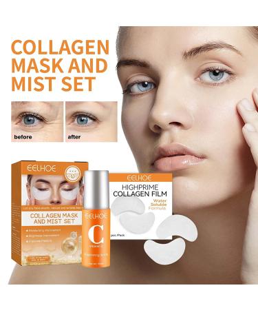 Highprime Collagen Film & Mist Set - Korean Technology for Anti-Aging Effects | 5 Pack Soluble Film & 1 Bottle Mist by Dermance Korea - Buy Online on GoSupps.com