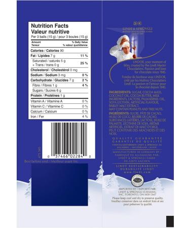 LINDT LINDOR Dark Chocolate Mini Balls 100 Gram Bag Christmas Chocolate Christmas Stocking Stuffers Dark Chocolate 100g - Buy Online on GoSupps.com