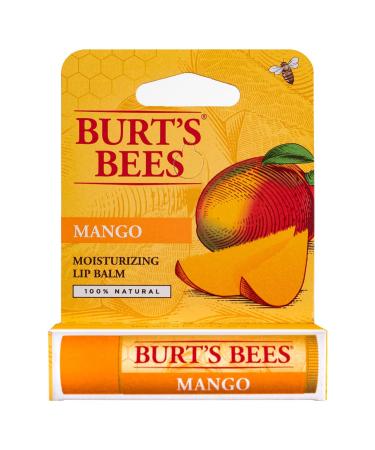 Burt's Bees Mango Lip Balm 0.15 oz - Pack of 12 | Hydrating & Nourishing | International Shipping Available - Buy Online on GoSupps.com