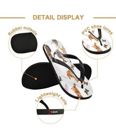 Mnsruu Butterfly Flip-Flops for Cats & Kittens | Stylish & Comfortable | Perfect for Home Hotel Spa & Travel | Unisex Multi-Colored Design - Buy Online on GoSupps.com