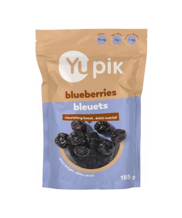 Yupik Dried Blueberries 185 g Gluten-Free Kosher Whole Berries No Sulphites Dried Fruits Healthy Snacks Source of Vitamin C