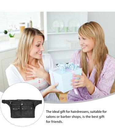 LALAFINA with Carrying for Holder Tools Apron Waist Makeup Tools Black Pouch Combs Clip Salon Care Styling Stylist Stylists Bag Clippers Home Shears Pocket Hair Hairdressing Bags Tool 25.5x17.5x1cm Black - Buy Online on GoSupps.com
