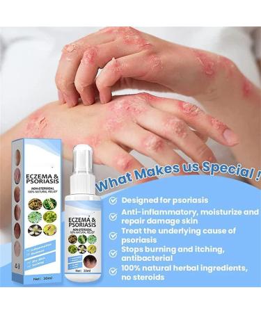Herbal Psoriasis, Eczema, and Vitiligo Relief Spray Trio - Skin Repair and Moisturizer for Itchy Skin (3 Pcs) - Buy Online on GoSupps.com