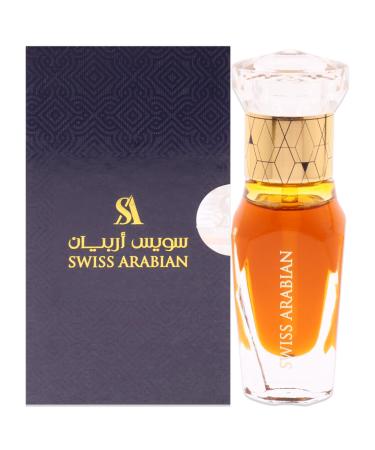Swiss Arabian Amber Aura For Unisex - Luxury Fragrance Products From Dubai - Long Lasting Personal Perfume Oil - A Seductive Exceptionally Made Signature Aroma - Luxurious Scent Of Arabia - 0.4 Oz